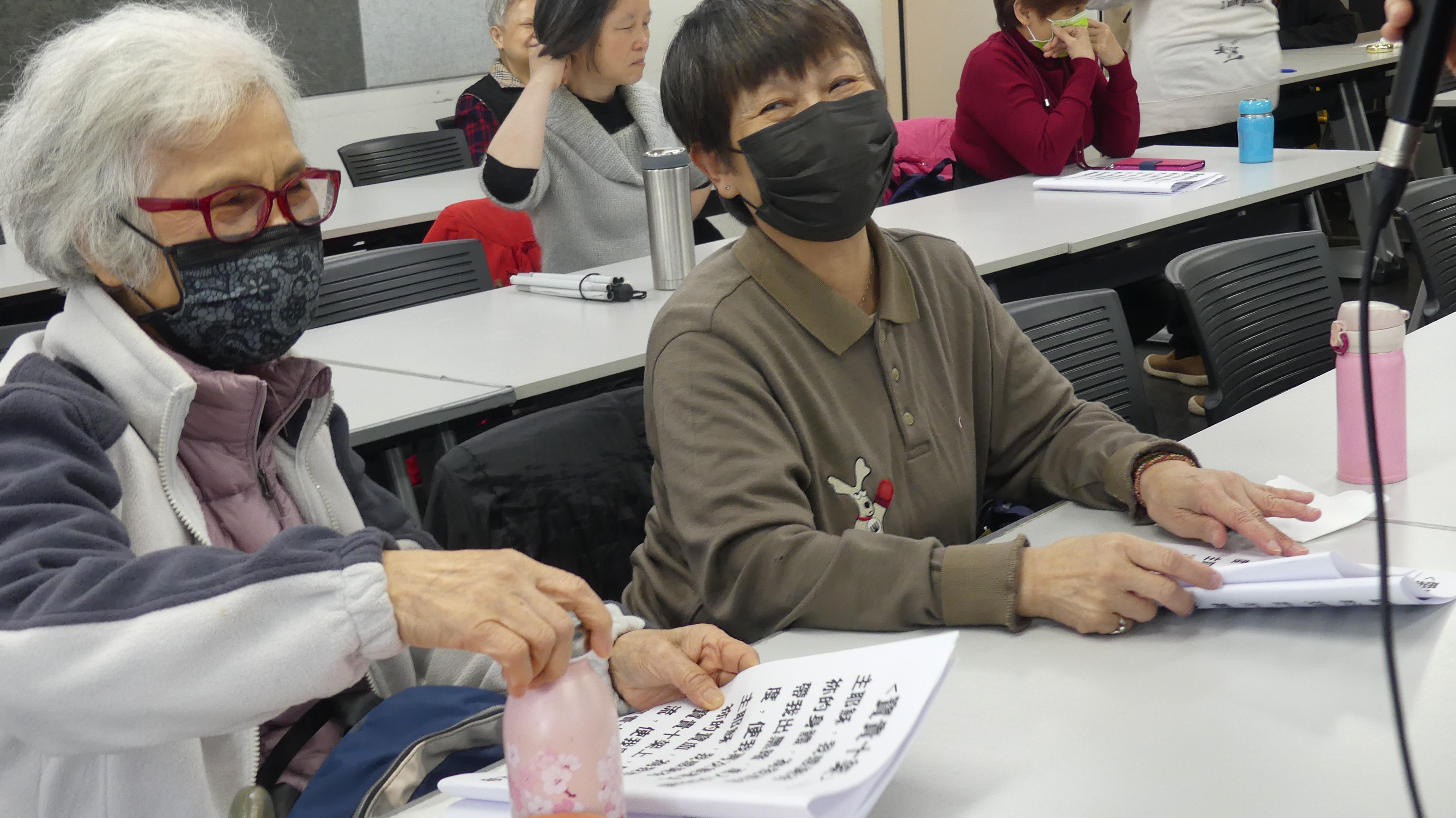 視障長者餐活動要適時補充水分