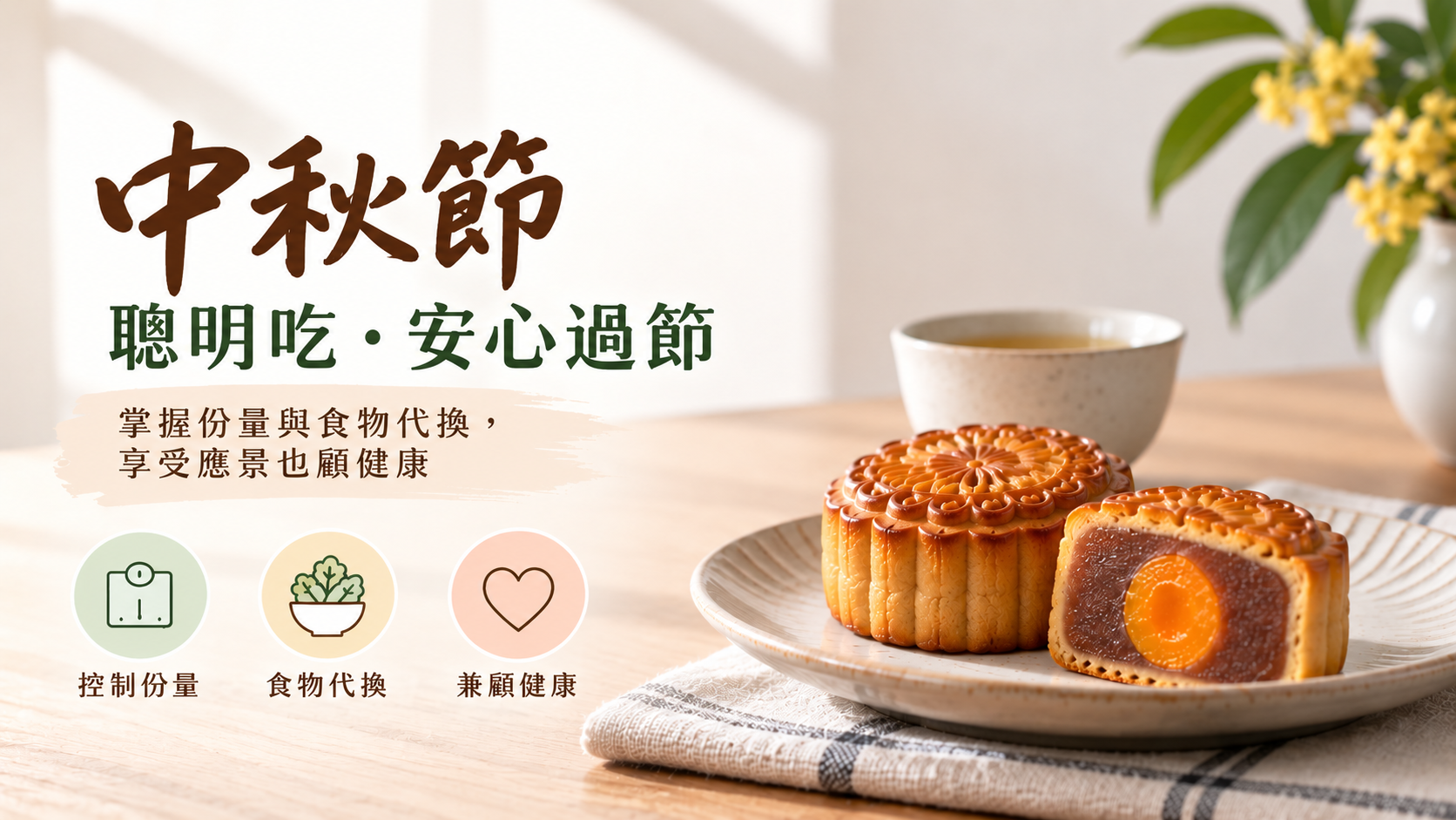 中秋月餅聰明吃主視覺。